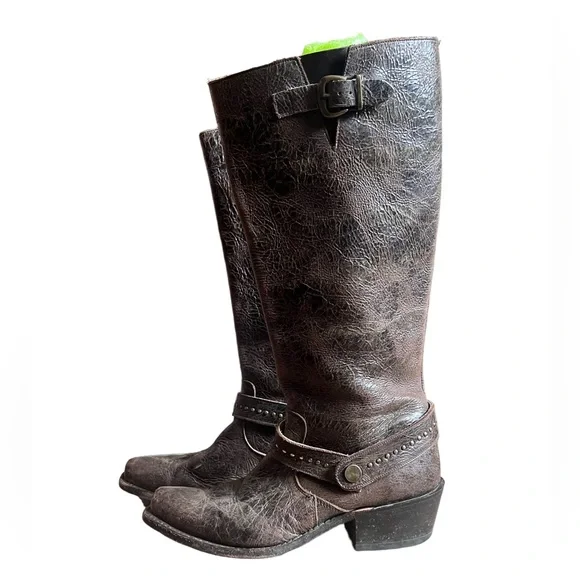 Senora Double H Western Leather Boots - Picture 4 of 6